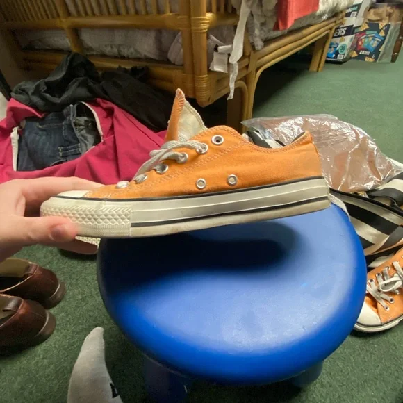 Orange Canvas Sneakers - Picture 6 of 6